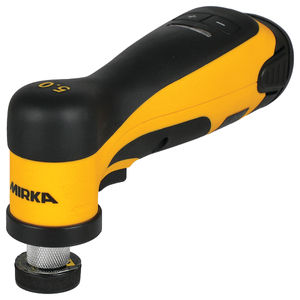 Mirka AROS150-B 1.25" Cordless Angled ROS Battery Sander, 5mm orbit - Side View | UnitedFinish.com
