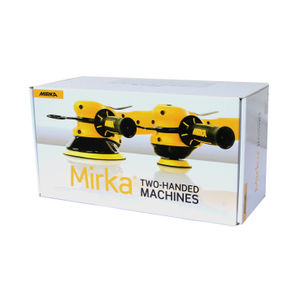 Mirka 3 Inch Two-Handed Random Orbital Air Buffer - Side View | UnitedFinish.com