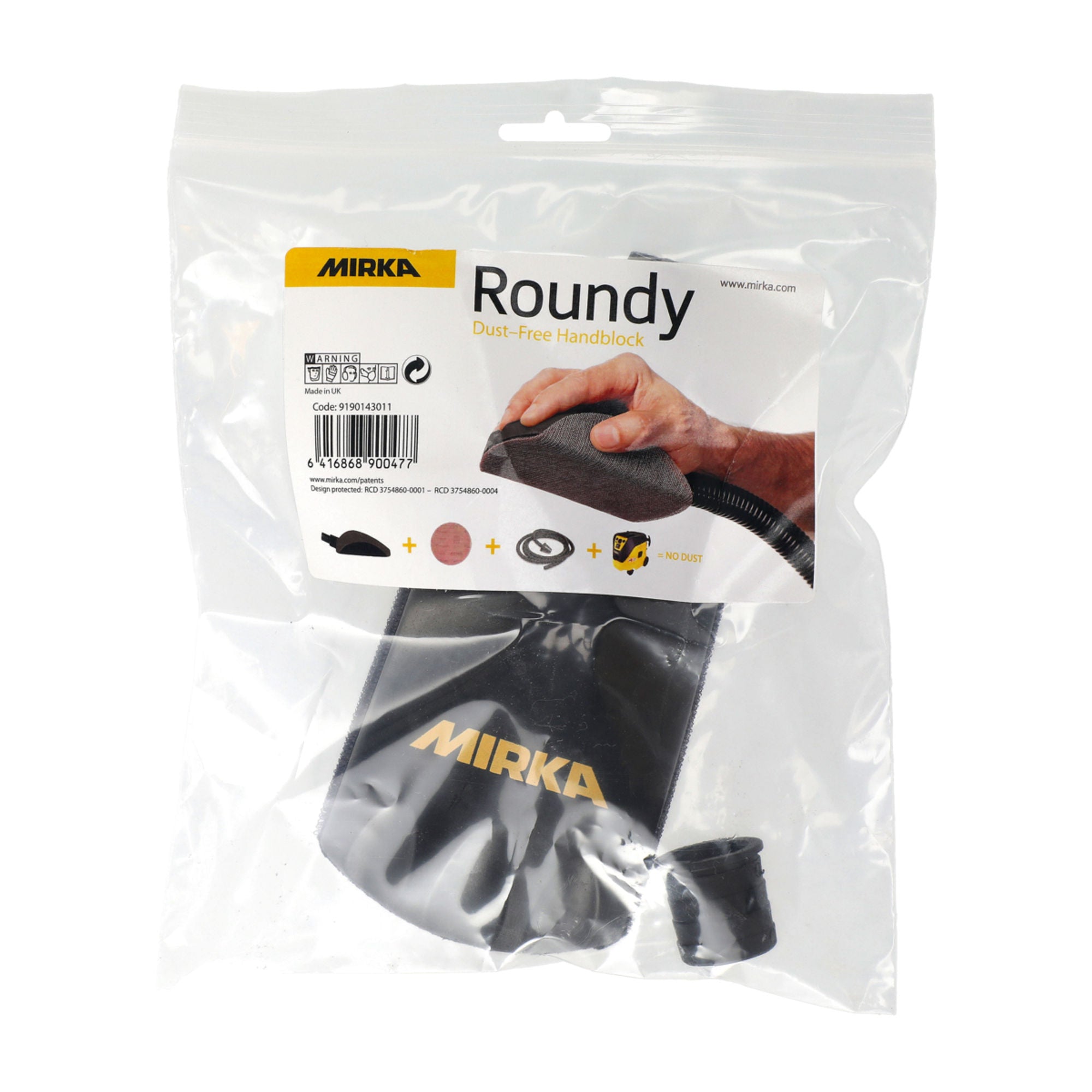 Roundy Dust-Free Hand Block