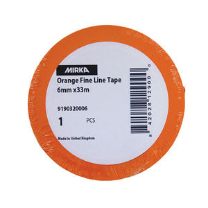 Mirka Orange Fine Line Tape 0.24 Inch - Side View | UnitedFinish.com