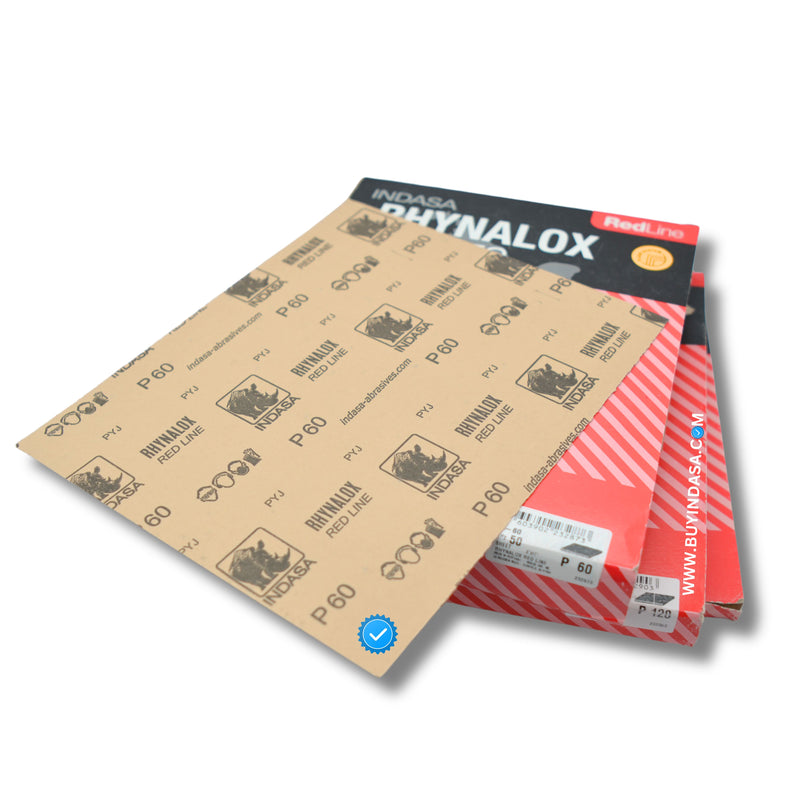 Indasa Red Line Rhynodry Heavy Duty Sanding Sheets, 5 Series