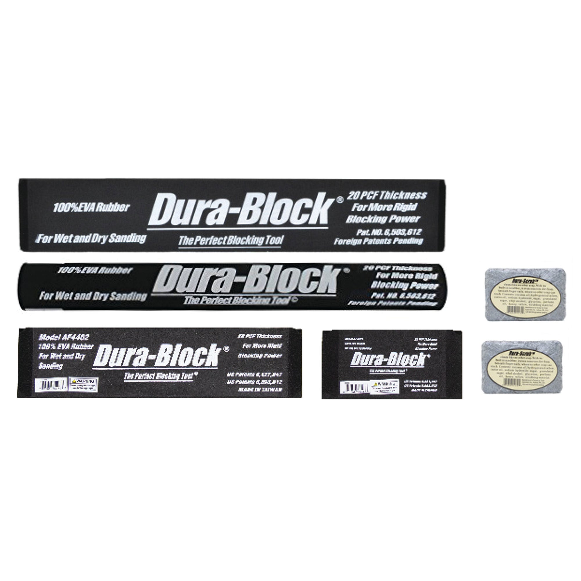 Hand Sanding Block Kit 6-Piece-PSA/Plain