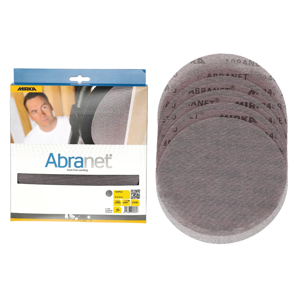 Mirka Abranet 9" Grip Sanding Discs - Grit Detail | UnitedFinish.com