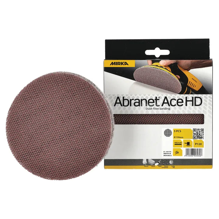 Mirka Abranet Ace HD 6 Inch Grip Sanding Discs - Detail View | UnitedFinish.com