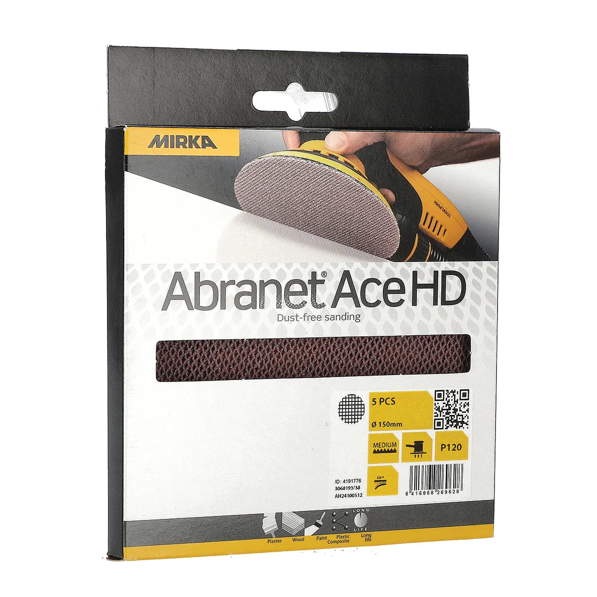 Mirka Abranet Ace HD 5 Inch Grip Sanding Discs - Feature View | UnitedFinish.com
