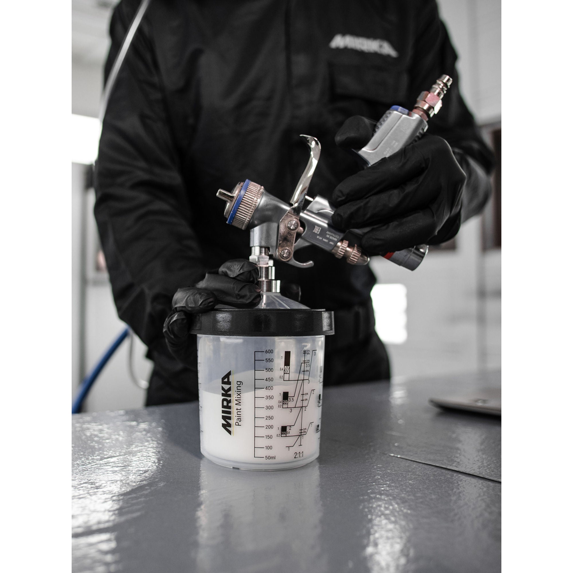 Paint Cup System with 190µm Filter Lids