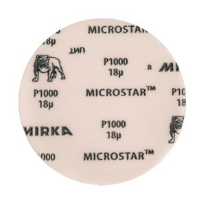 Mirka Microstar Film 6 Inch Solid Grip Sanding Discs - Side View | UnitedFinish.com