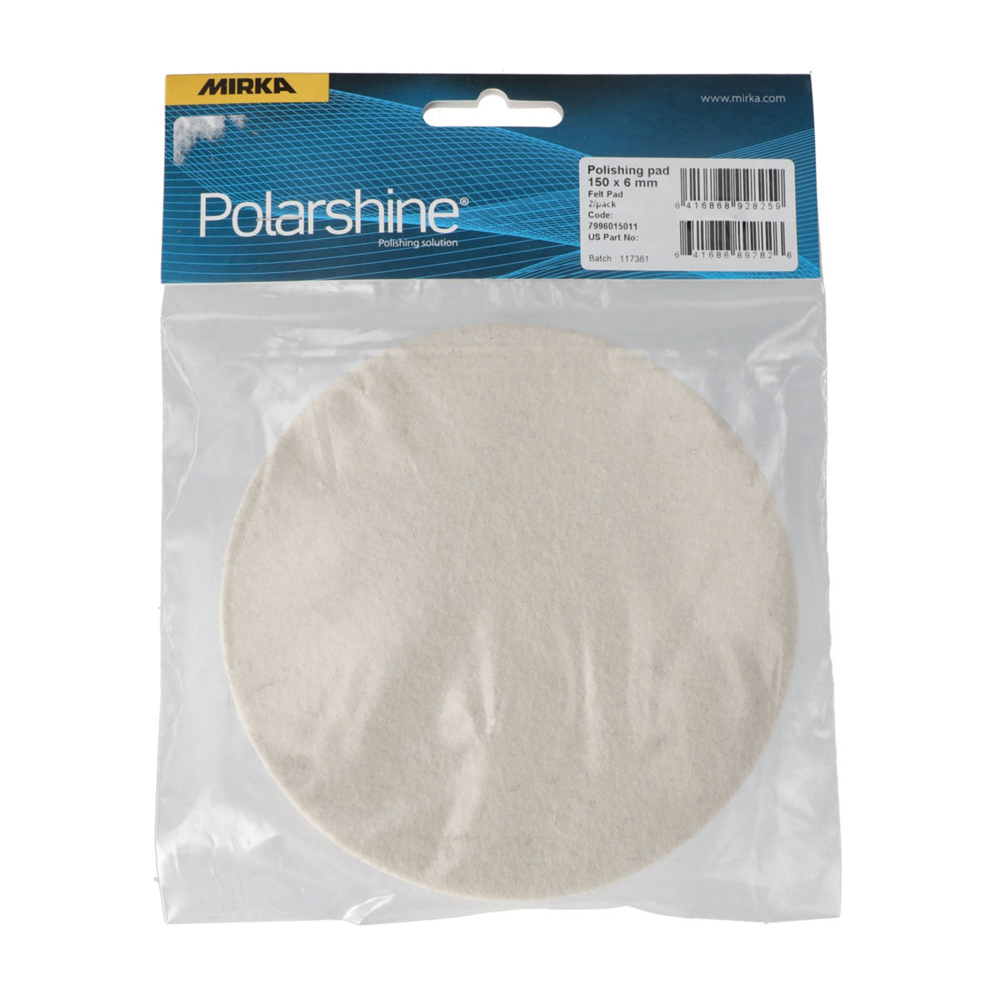 Polishing Felt Pad White