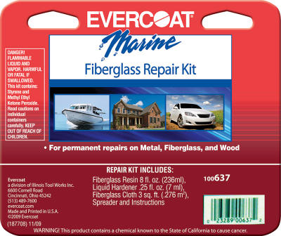 Evercoat marine fiberglass repair kit
