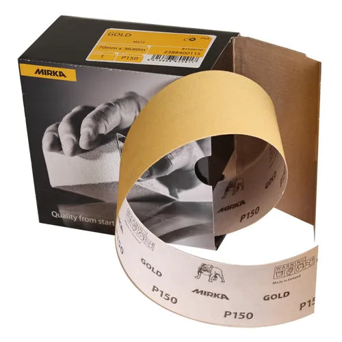Mirka GOLD 2.75 Inch x 120ft PSA Sanding Roll by Mirka | UnitedFinish.com