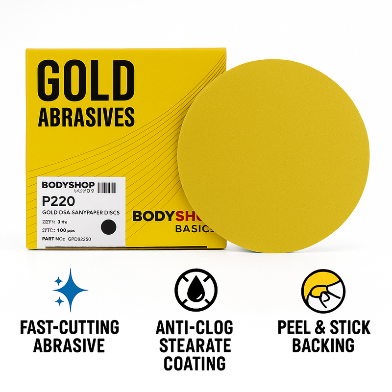 6" PSA Solid Sanding Discs High-Performance Self-Adhesive Sandpaper for Automotive, Wood & Drywall | Grit Range: 40 to 400