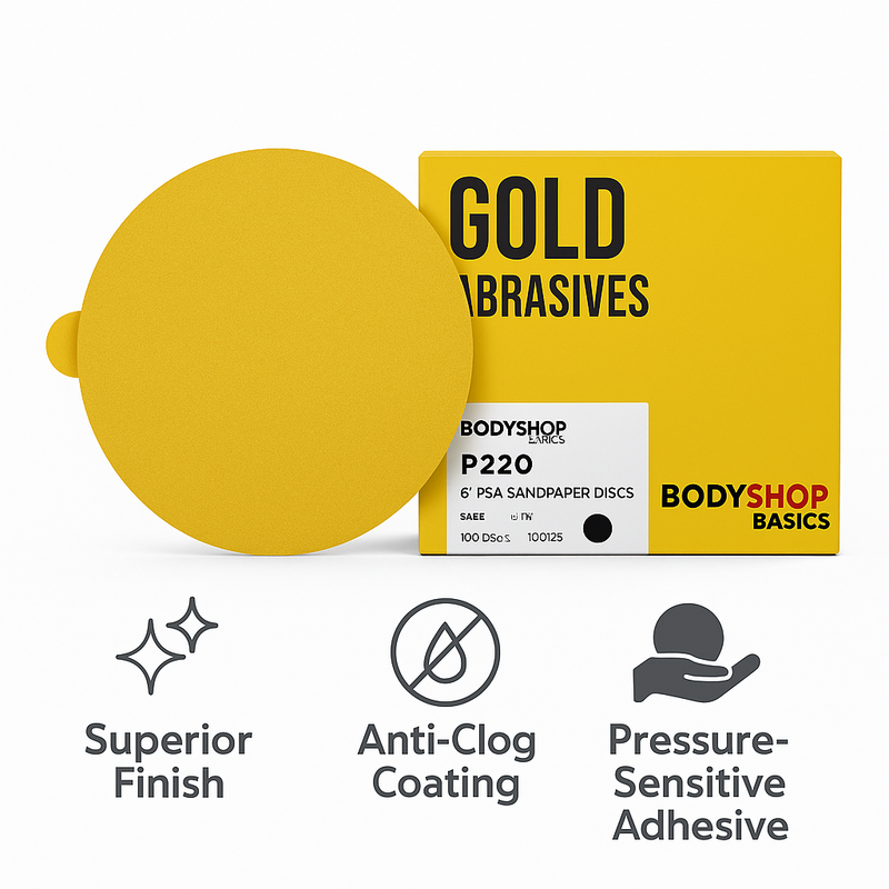 6" PSA Solid Sanding Discs High-Performance Self-Adhesive Sandpaper for Automotive, Wood & Drywall | Grit Range: 40 to 400