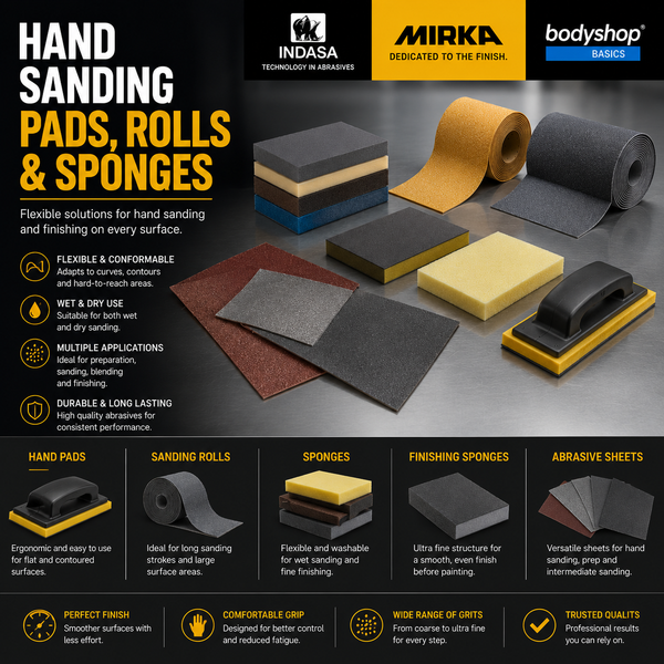 Hand Sanding Pads & Rolls