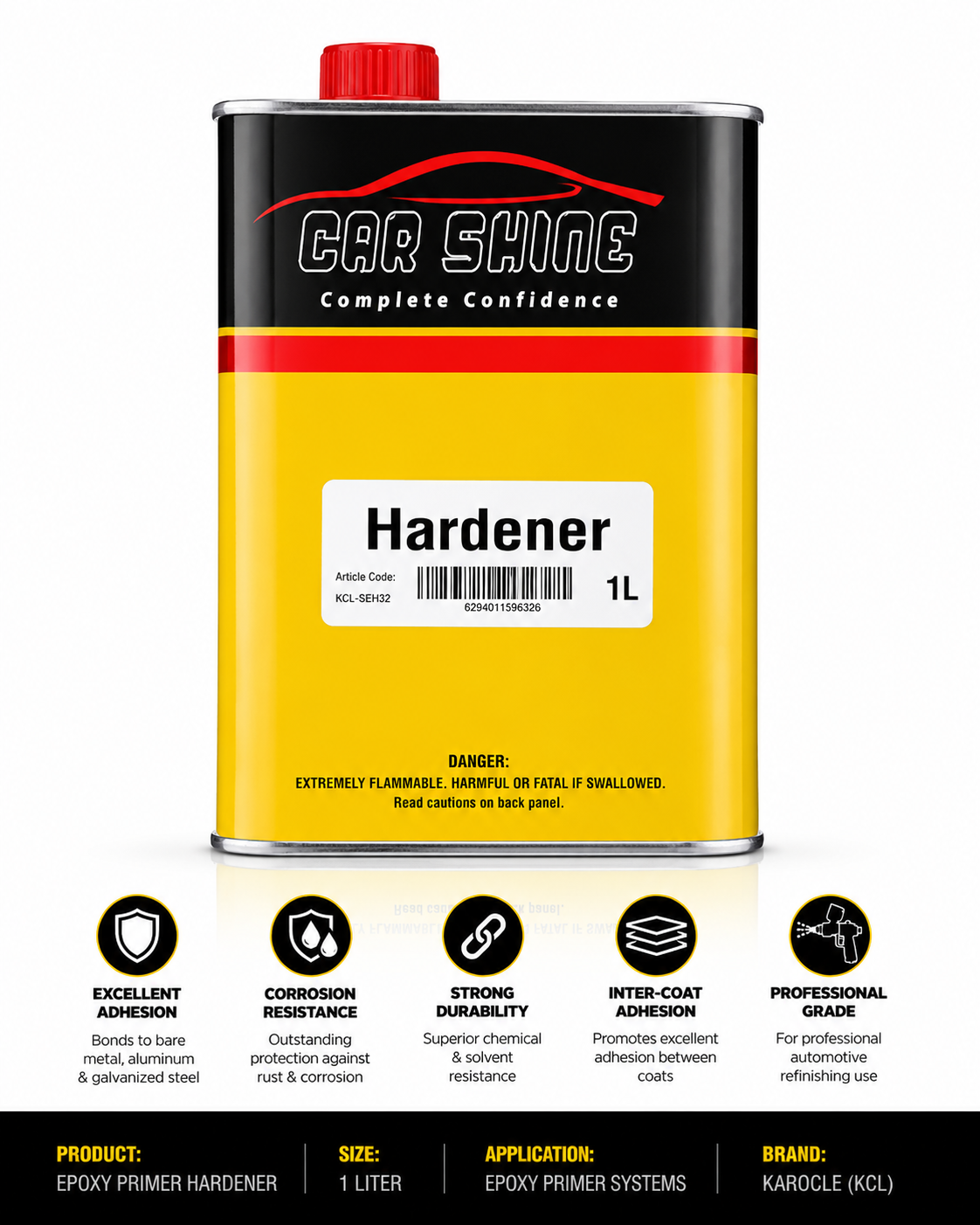 United Finishing Supply Epoxy Primer Hardener, 1L, KCL-SEH32