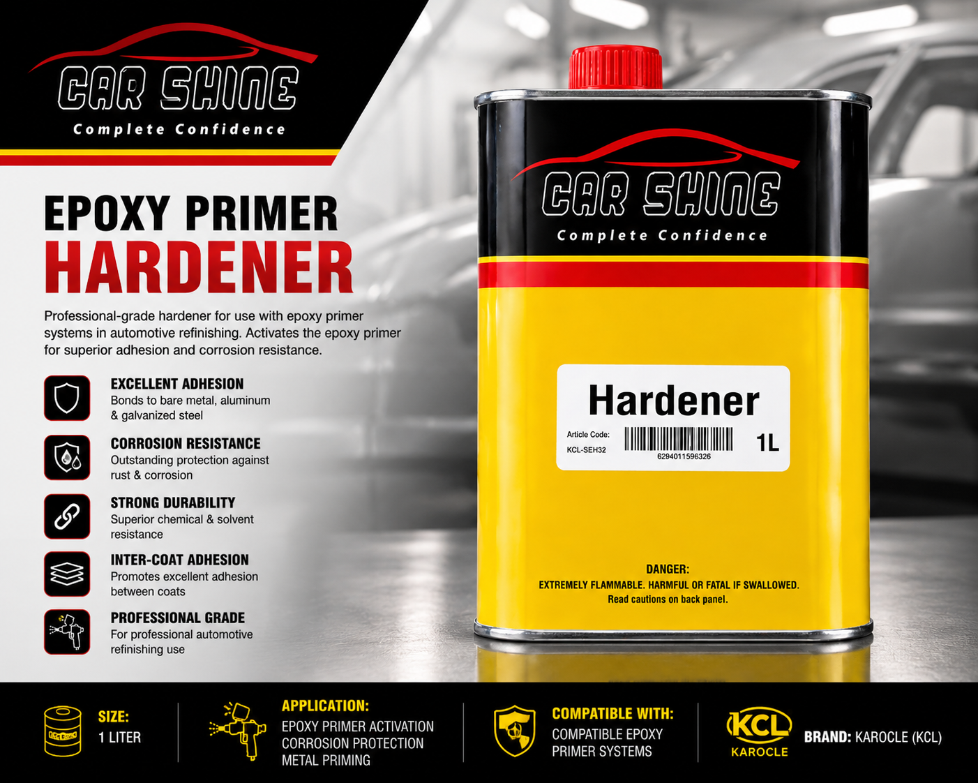 Epoxy Primer Hardener, 1L, KCL-SEH32