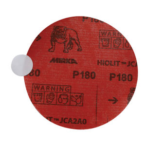 Mirka Hiolit® JCA2A0 5" Cloth Solid PSA Sanding Discs - Side View | UnitedFinish.com