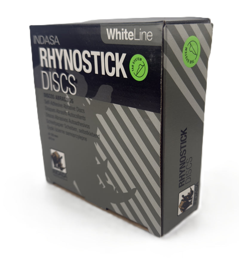 Indasa 5" Rhynostick White Line PSA Sanding Discs, 50 Series