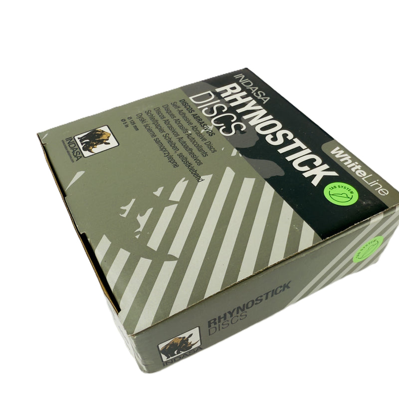 Indasa 5" Rhynostick White Line PSA Sanding Discs, 50 Series