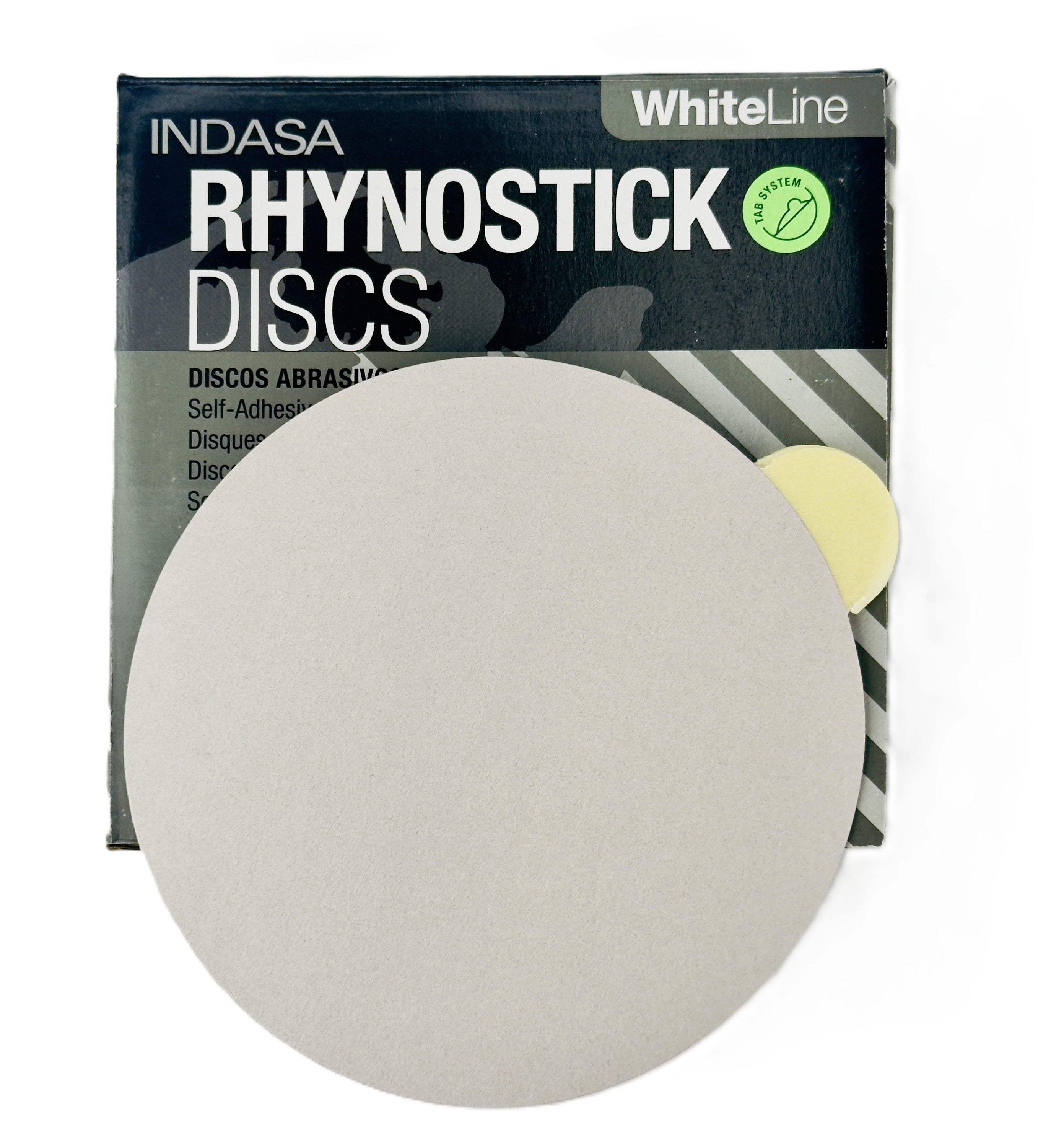 Indasa 5" Rhynostick White Line PSA Sanding Discs, 50 Series