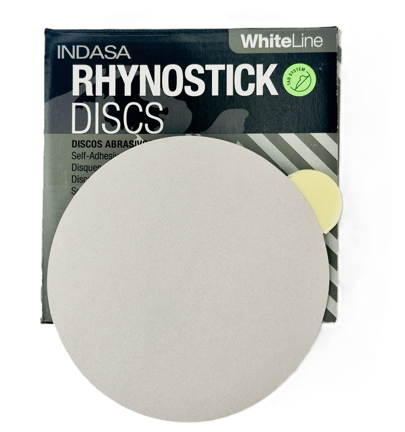 Indasa 5" Rhynostick White Line PSA Sanding Discs, 50 Series