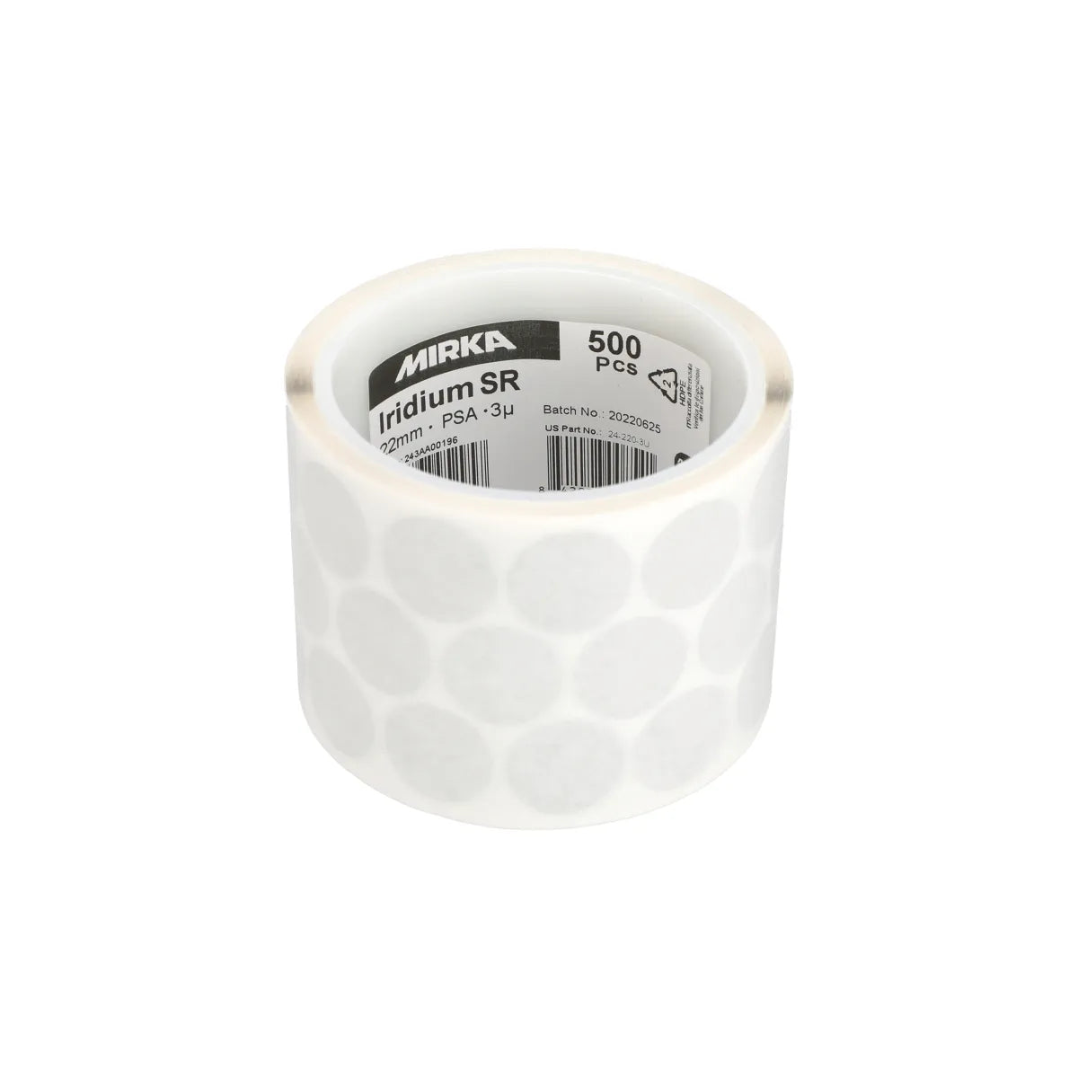 Iridium SR 0.86" 22 mm PSA - Package | UnitedFinish.com
