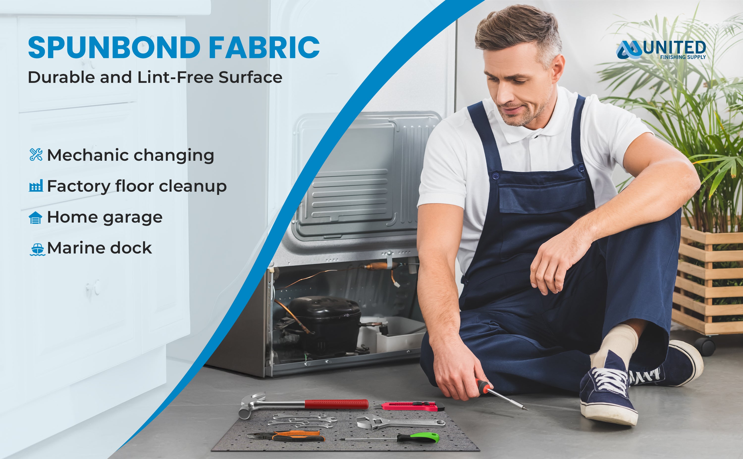 Oil Absorbent Pads – Heavy-Duty 15"x18", Meltblown Polypropylene Mats | Tear-Resistant, Hydrophobic, Reusable, Fast Oil Cleanup for Automotive, Marine & Industrial Use (100, 15in x 18in)