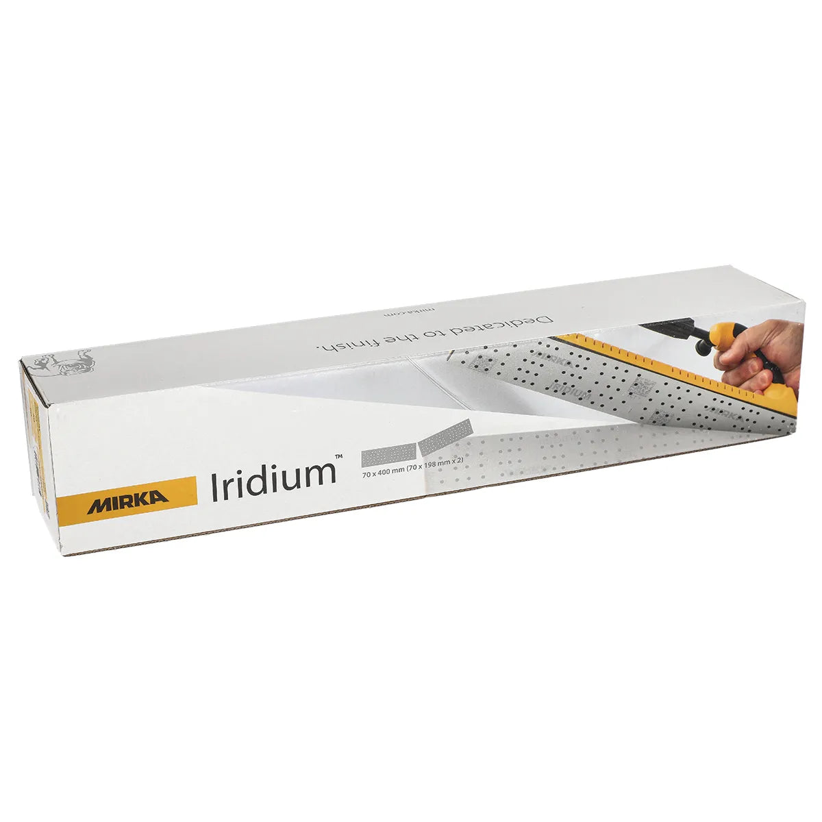 Mirka Iridium 2.75 x 15.75" Perforated Vacuum File Board - Detail View | UnitedFinish.com