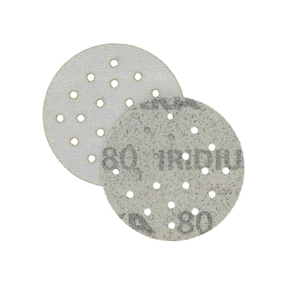 Mirka Iridium 3 Inch 20 Holes Grip Sanding Discs - Close Up | UnitedFinish.com