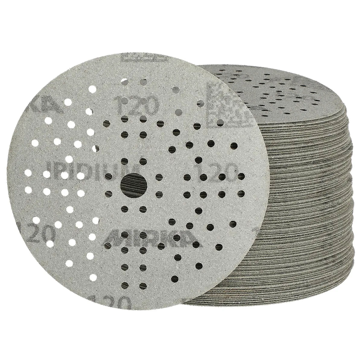 Mirka Iridium 5 Inch 89 Holes Grip Sanding Discs - Grit Detail | UnitedFinish.com