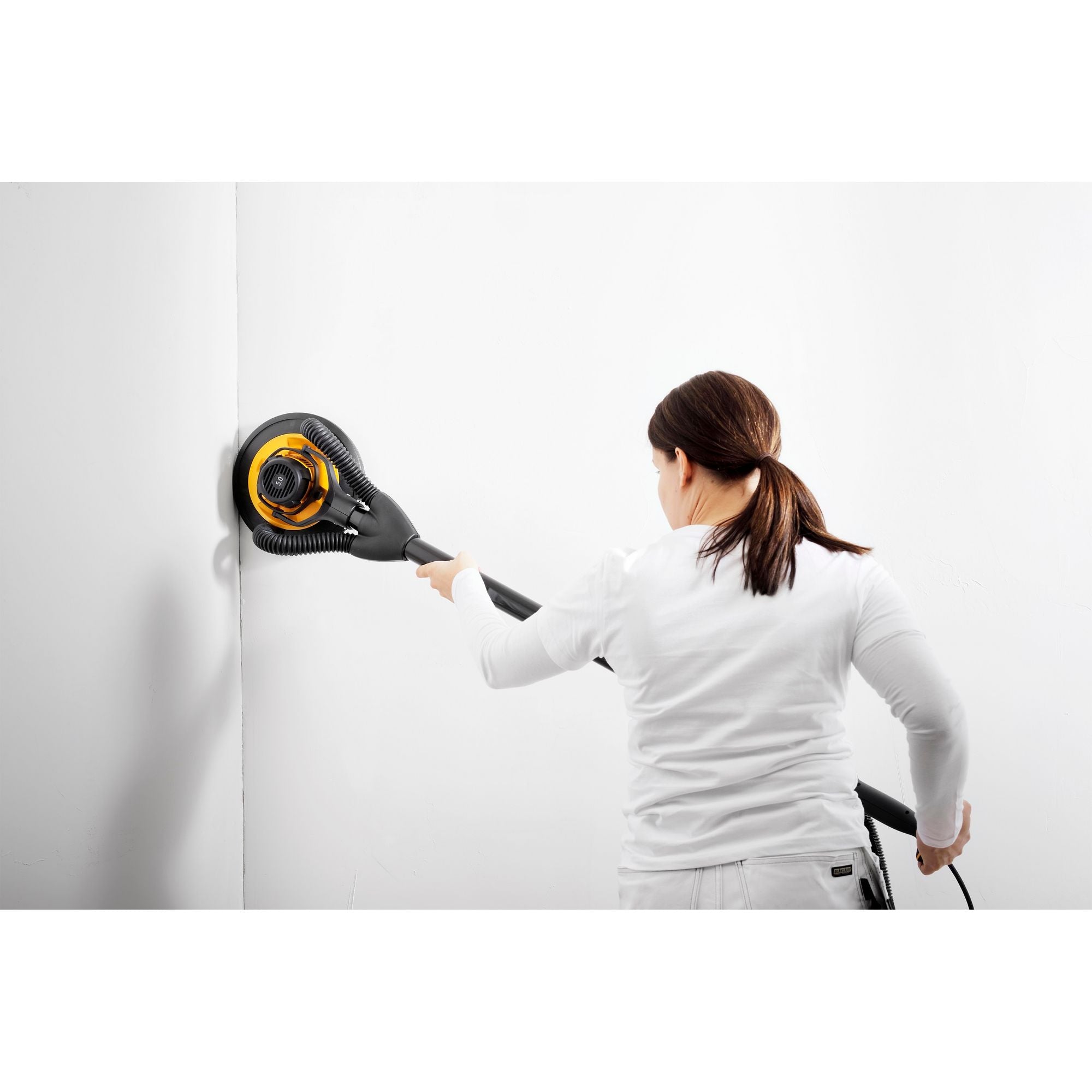 9" LEROS® 950XCV, 5mm orbit, vacuum-ready wall sander w/bag