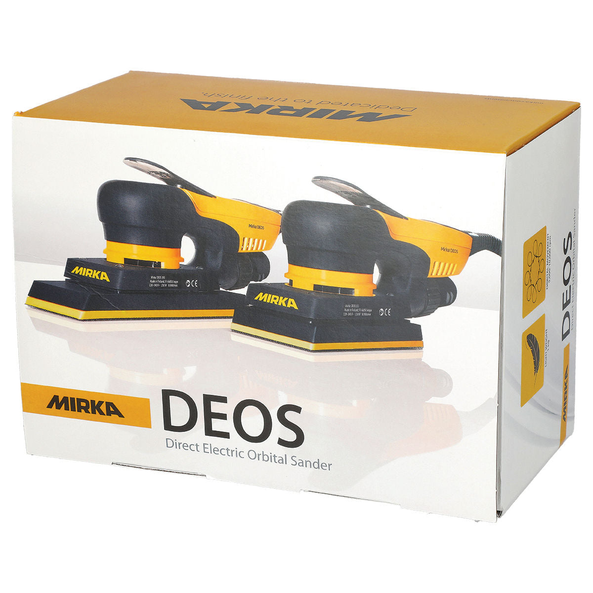 Mirka Deos 3" x 4" Electric Sander 343XCV - Close Up | UnitedFinish.com