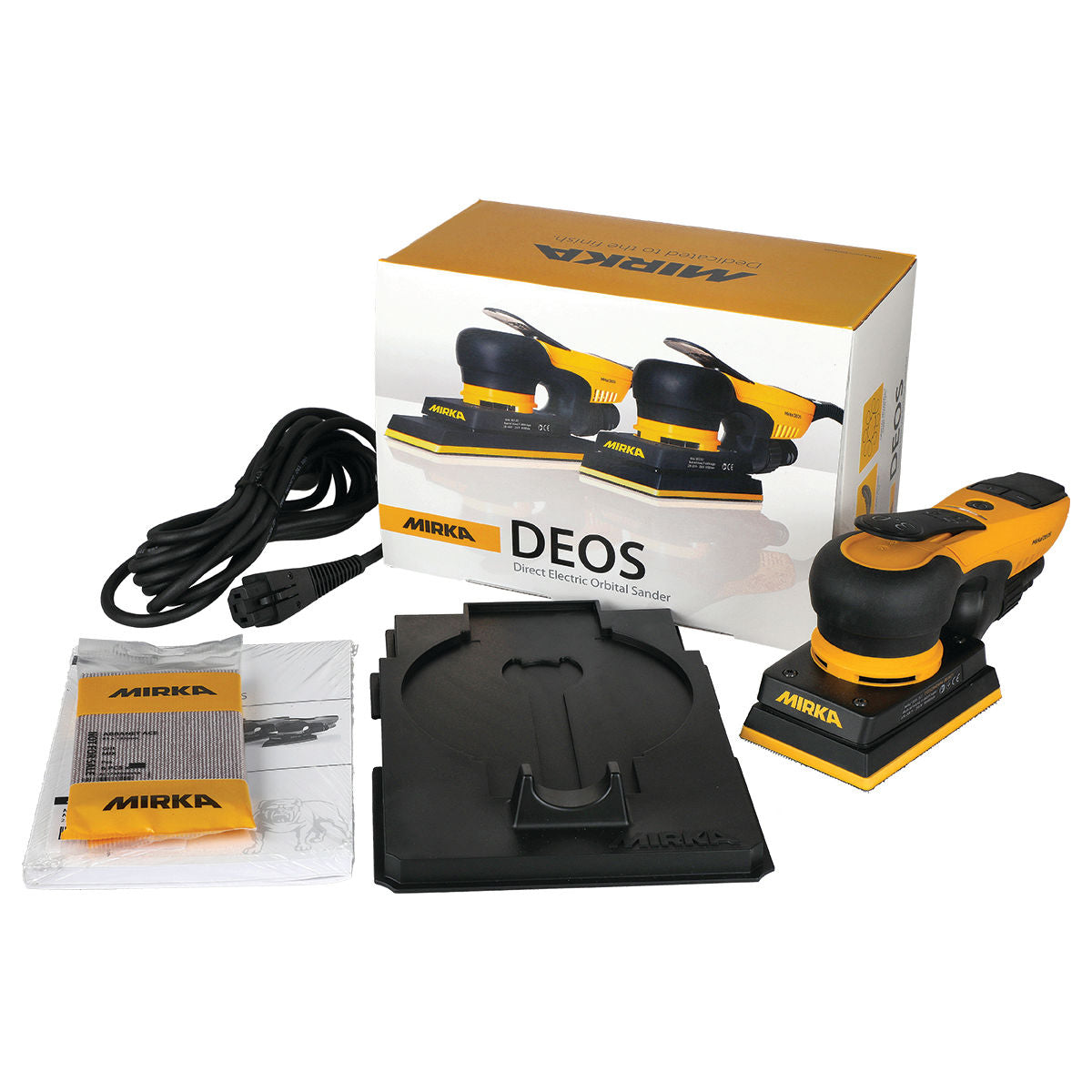 Mirka Deos 3"x5" Electric Sander 353X CV - Spec Sheet | UnitedFinish.com