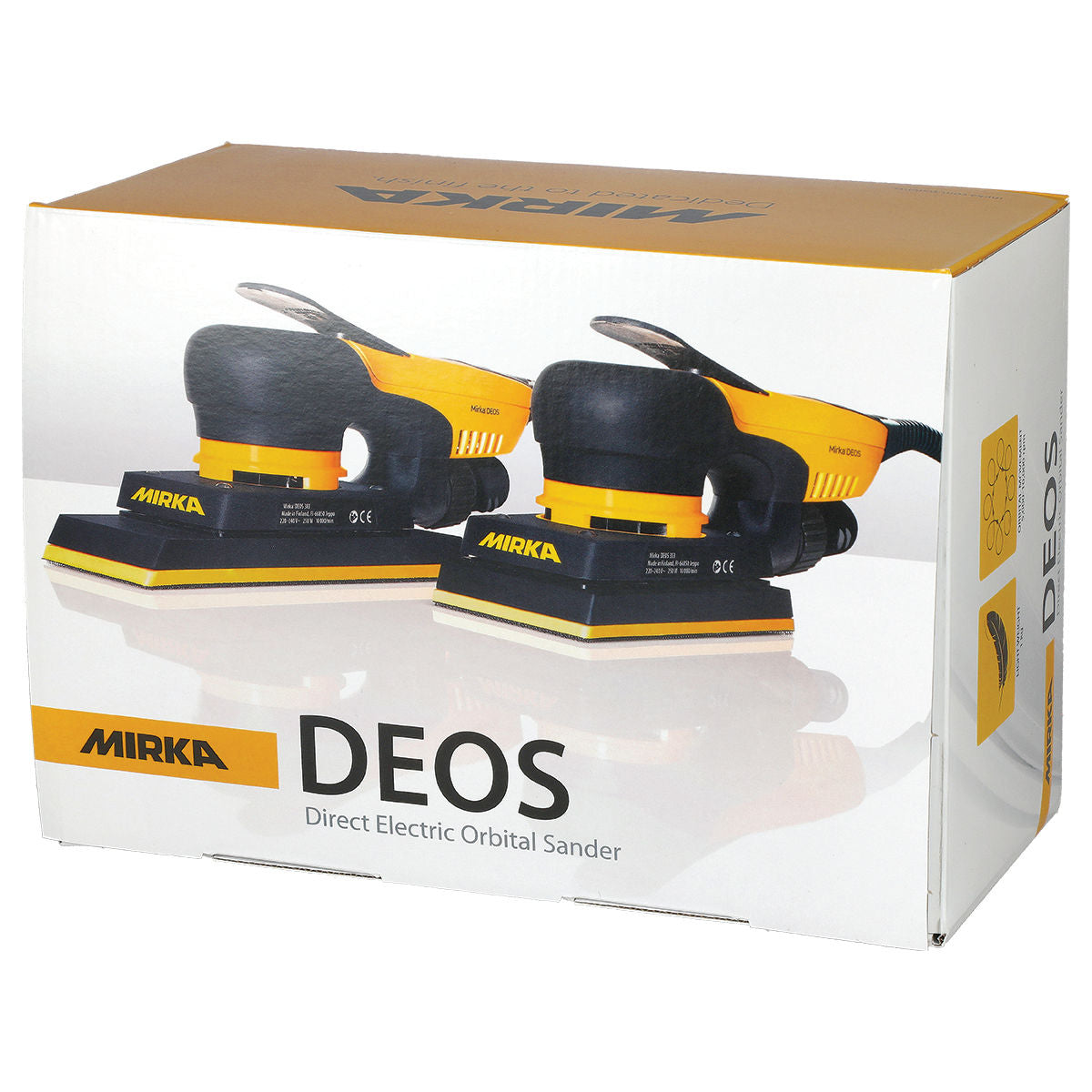 Mirka Deos 3"x5" Electric Sander 353X CV - Close Up | UnitedFinish.com