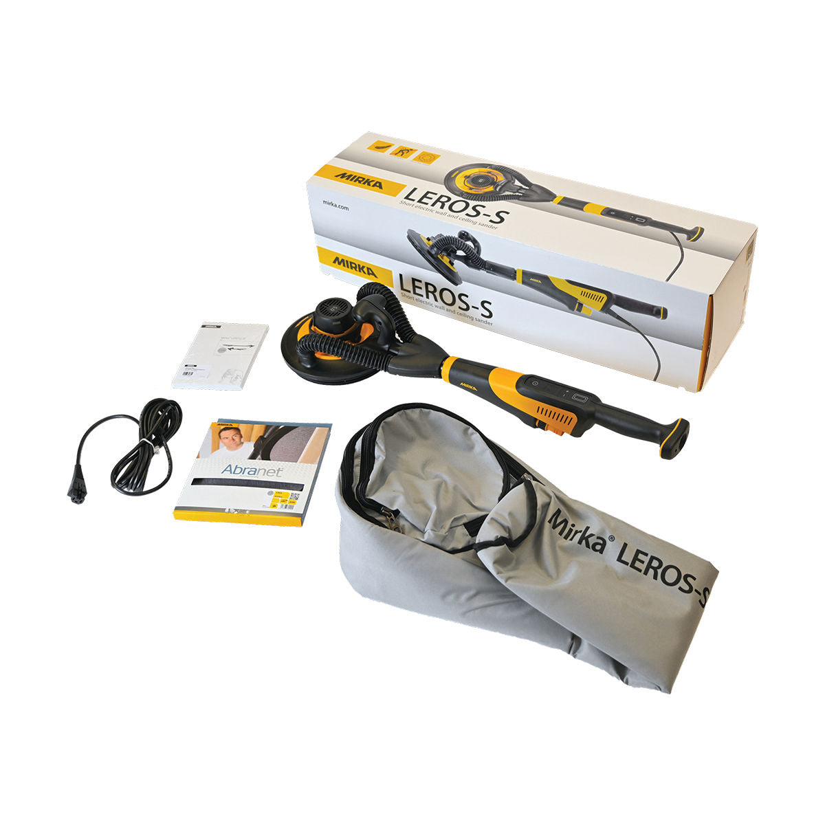 9" LEROS-S® 950XCV, 5mm orbit, vacuum-ready wall sander w/bag, MIW95021BAUS