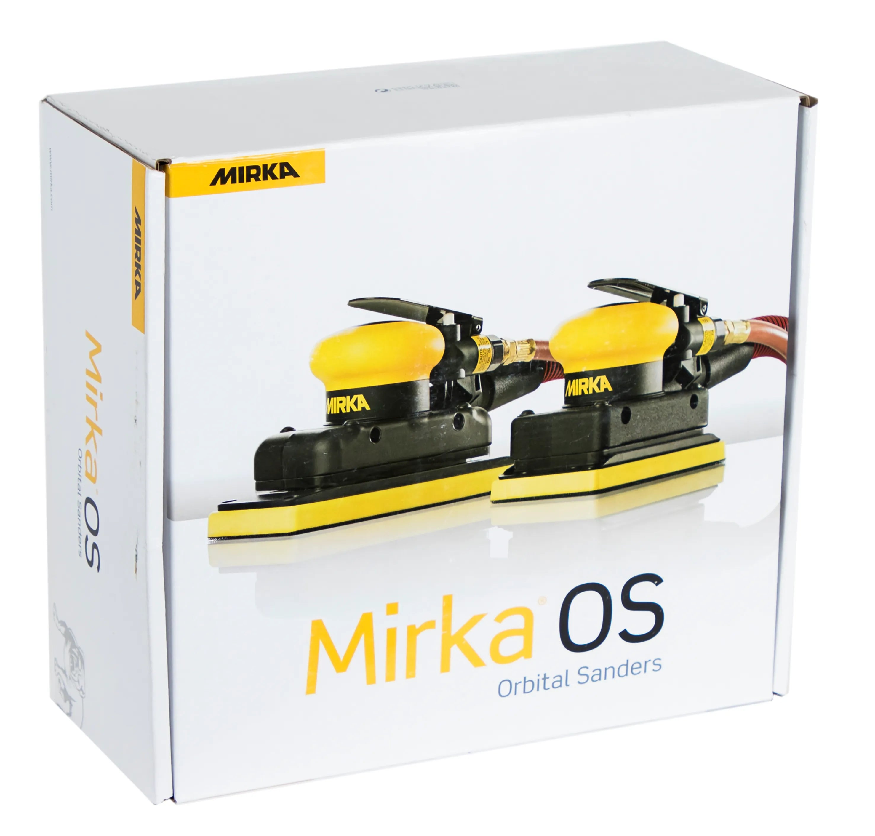 Mirka OS 3x5 Inch Self Generating Vacuum Sander Orbital 3mm Orbit - Side View | UnitedFinish.com