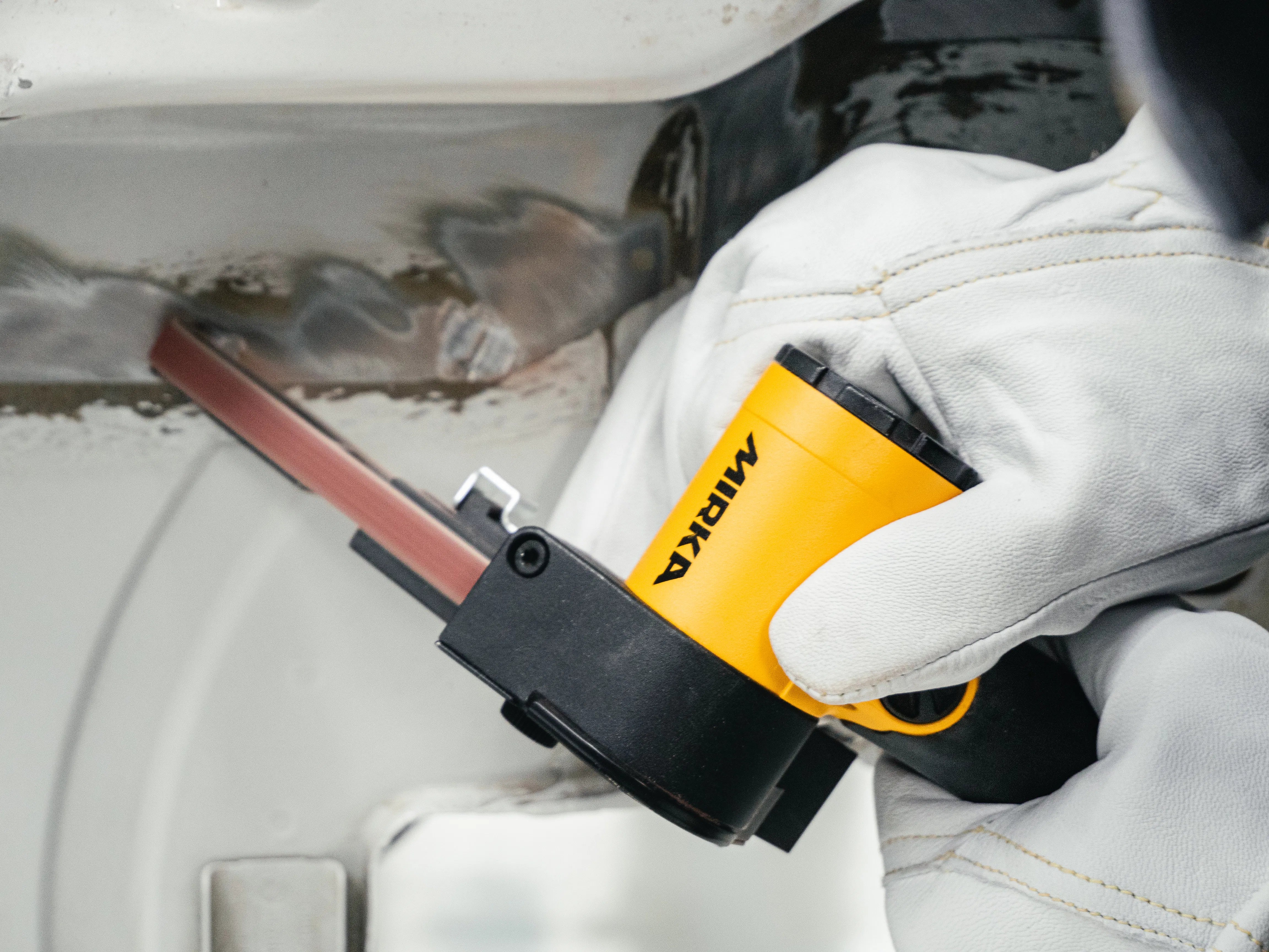 Mirka PBS Pneumatic Belt Sander 0.375x13 Inch PBS-10330 - Spec Sheet | UnitedFinish.com
