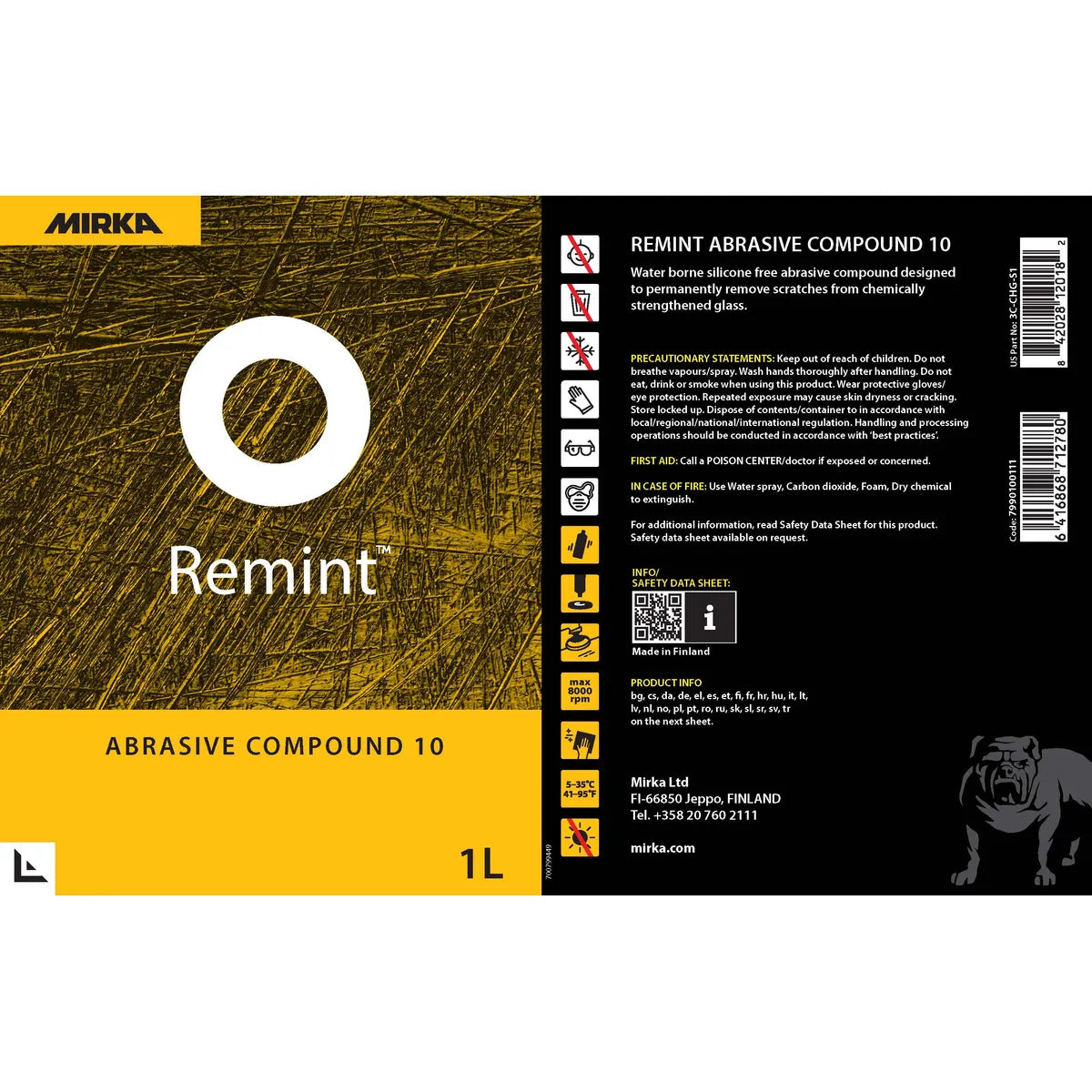 Remint Abrasive Compound 10 - Feature View | UnitedFinish.com