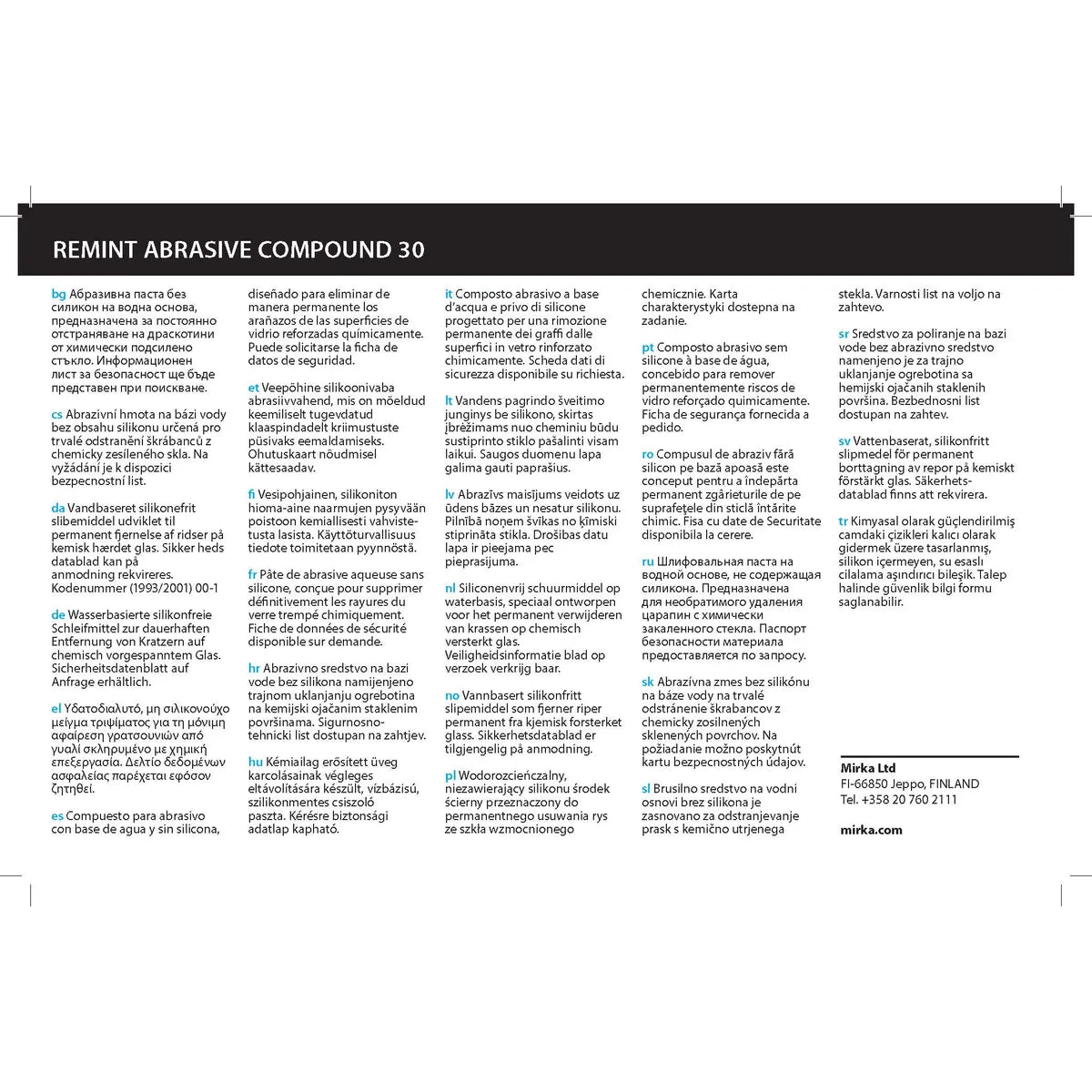 Remint Abrasive Compound 30 - Detail View | UnitedFinish.com