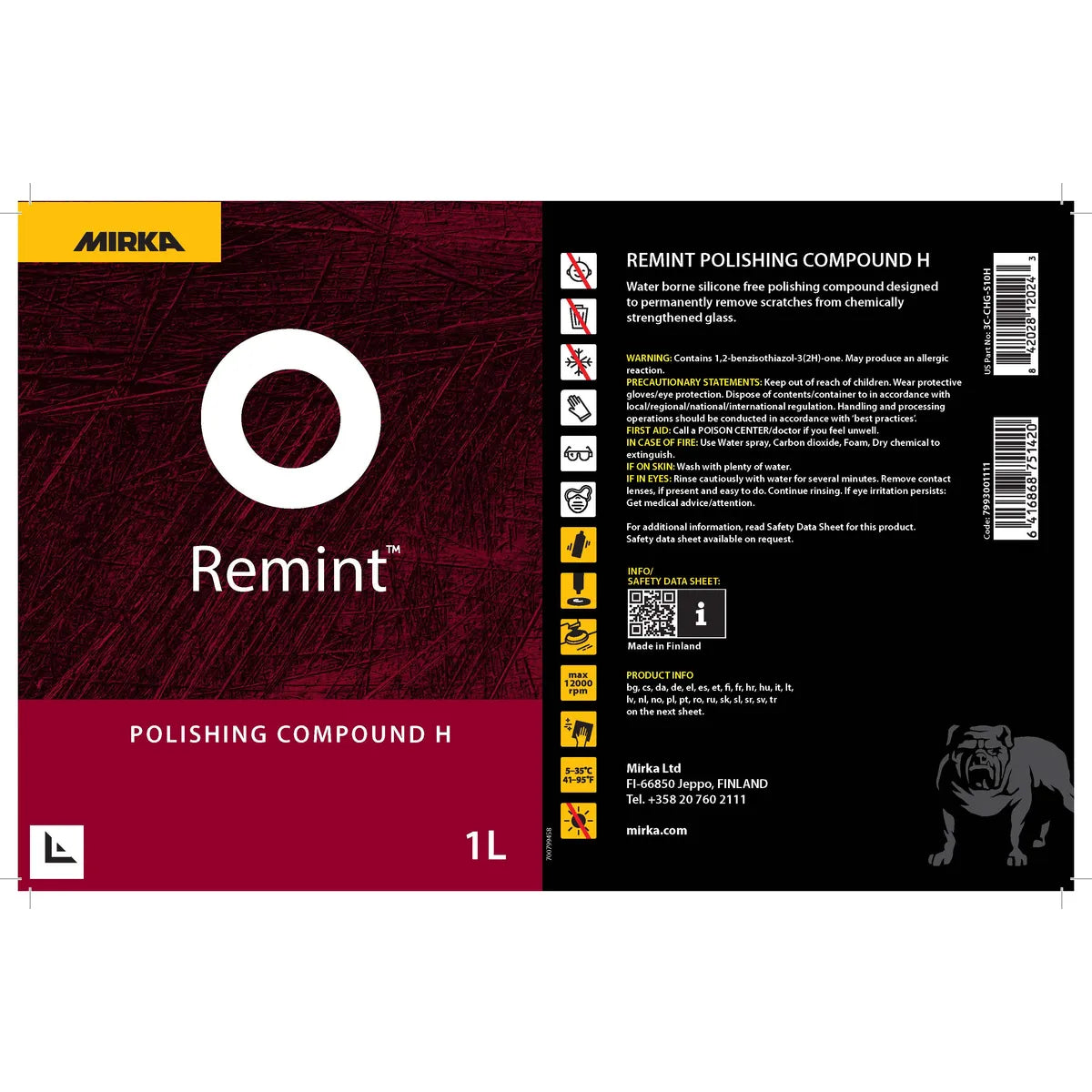 Remint Polishing Compound H - Side View | UnitedFinish.com