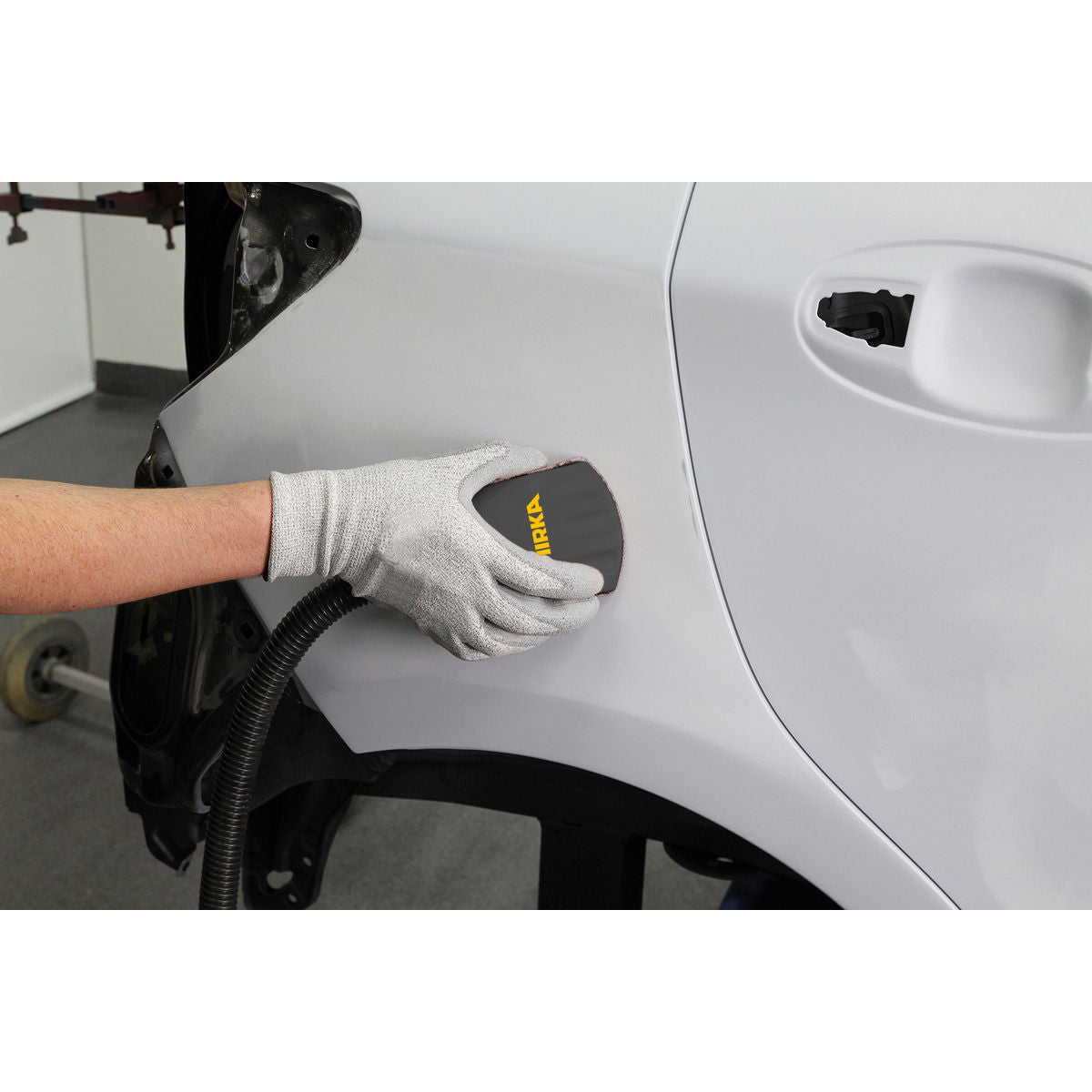Mirka 6 Inch Roundy Dust-Free Vacuum Sanding Block - Spec Sheet | UnitedFinish.com