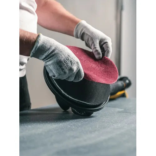 Mirka Mirlon Total 9 Inch Scuff Pads - Application | UnitedFinish.com