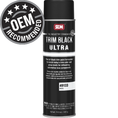 SEM Trim Black Ultra Matte aerosol can