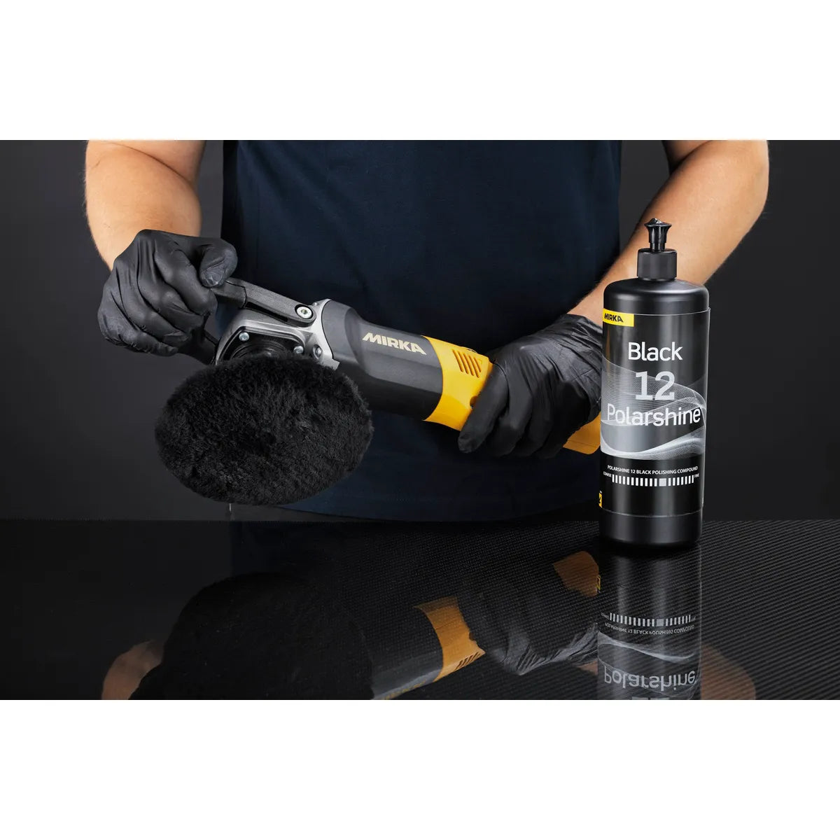 Polarshine 12 Black Polishing Compound - Package | UnitedFinish.com
