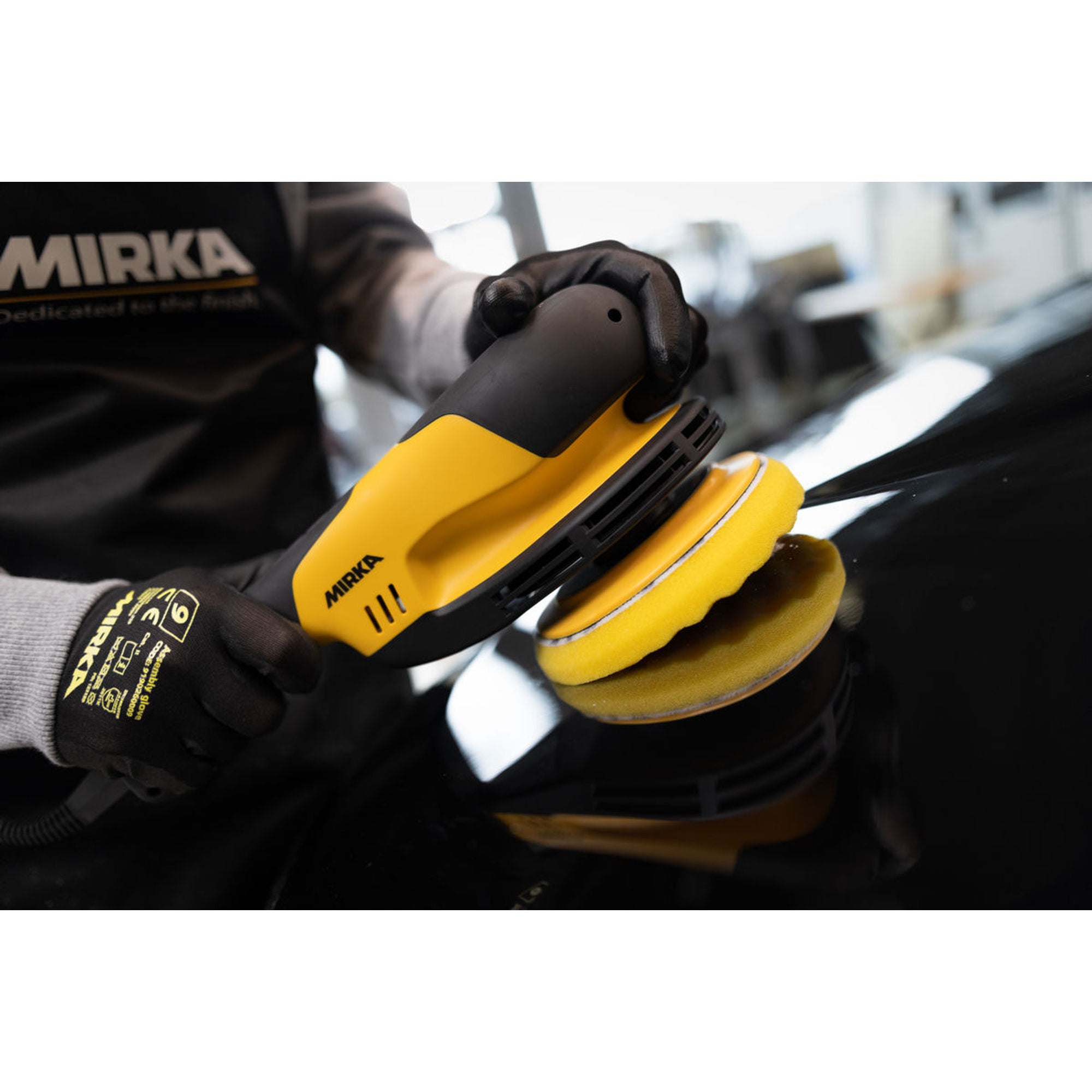 Polishing Foam Pad Yellow Waffle