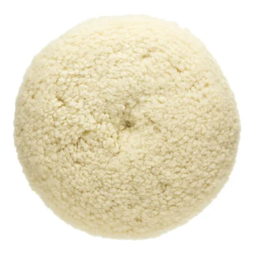 Mirka 7.5in White Twisted Wool Cutting Grip Buff Pad by Mirka | UnitedFinish.com