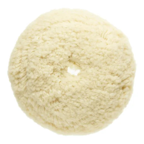 Mirka 6" White Twisted Wool Cutting Grip Buff Pad