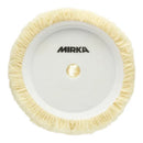 Mirka 6" White Twisted Wool Cutting Grip Buff Pad