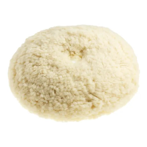 Mirka 6" White Twisted Wool Cutting Grip Buff Pad