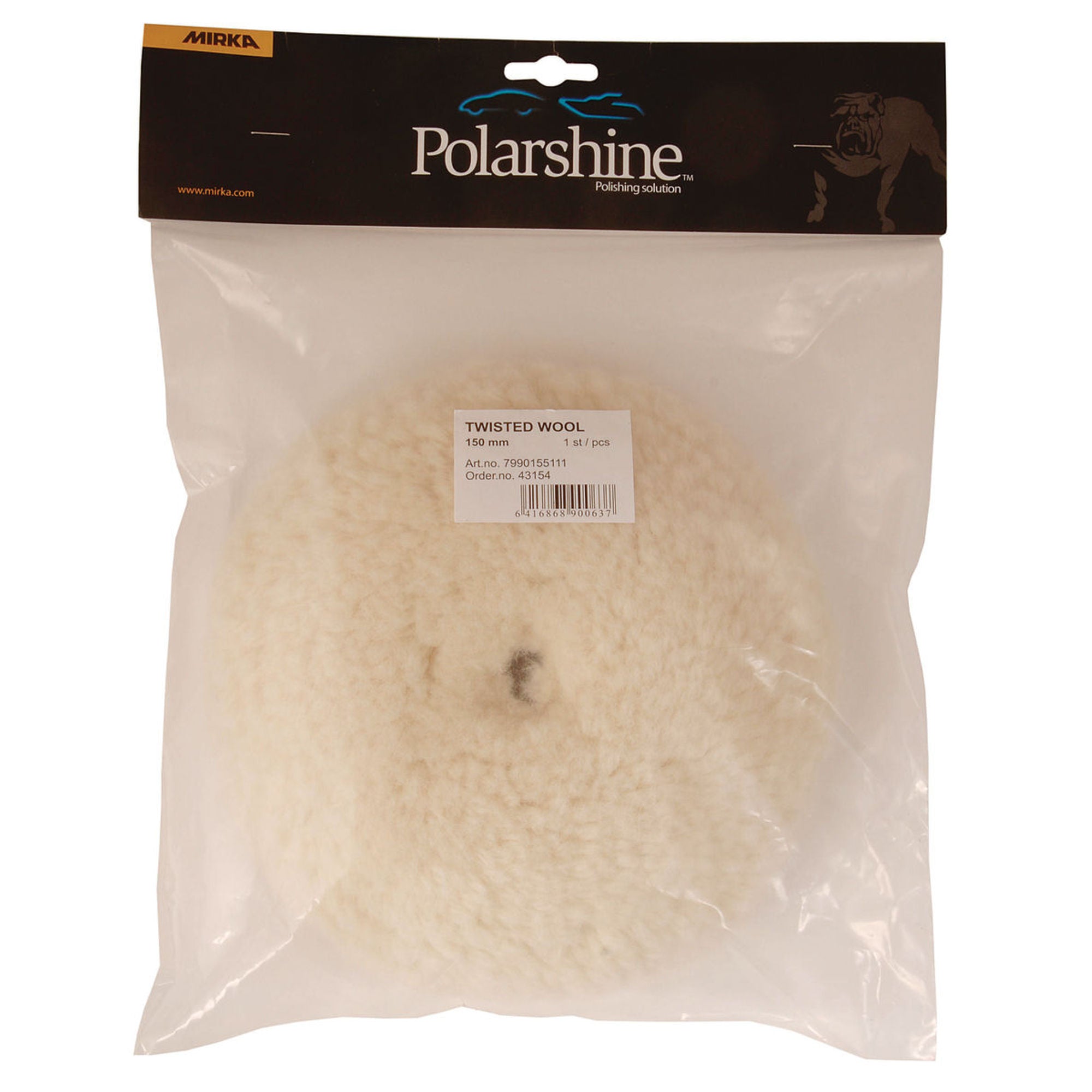 Twisted Wool Pad White