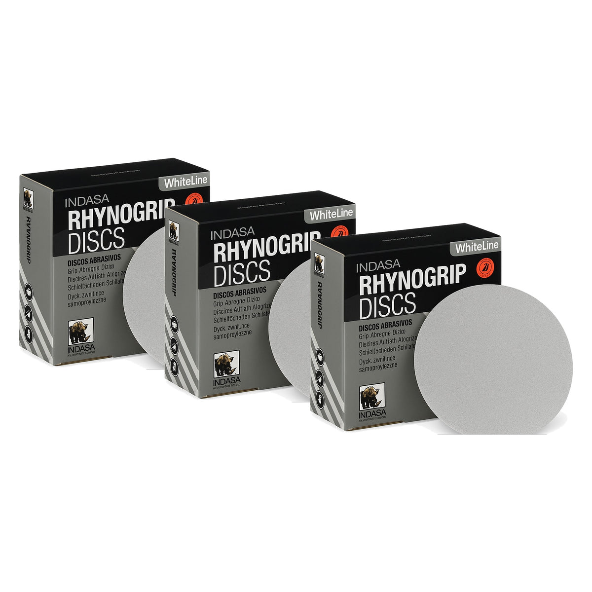 5 inch hook and loop sanding disc 3-grit progression kit, 3 boxes